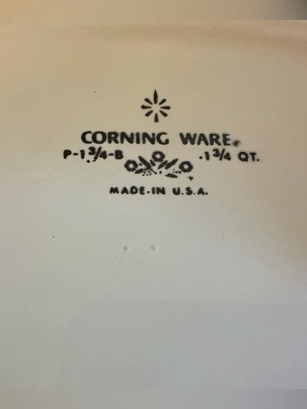 Blue Cornflower 1.75 Qts (P – 1¾ - B) Corningware Dish Vintage Authentic